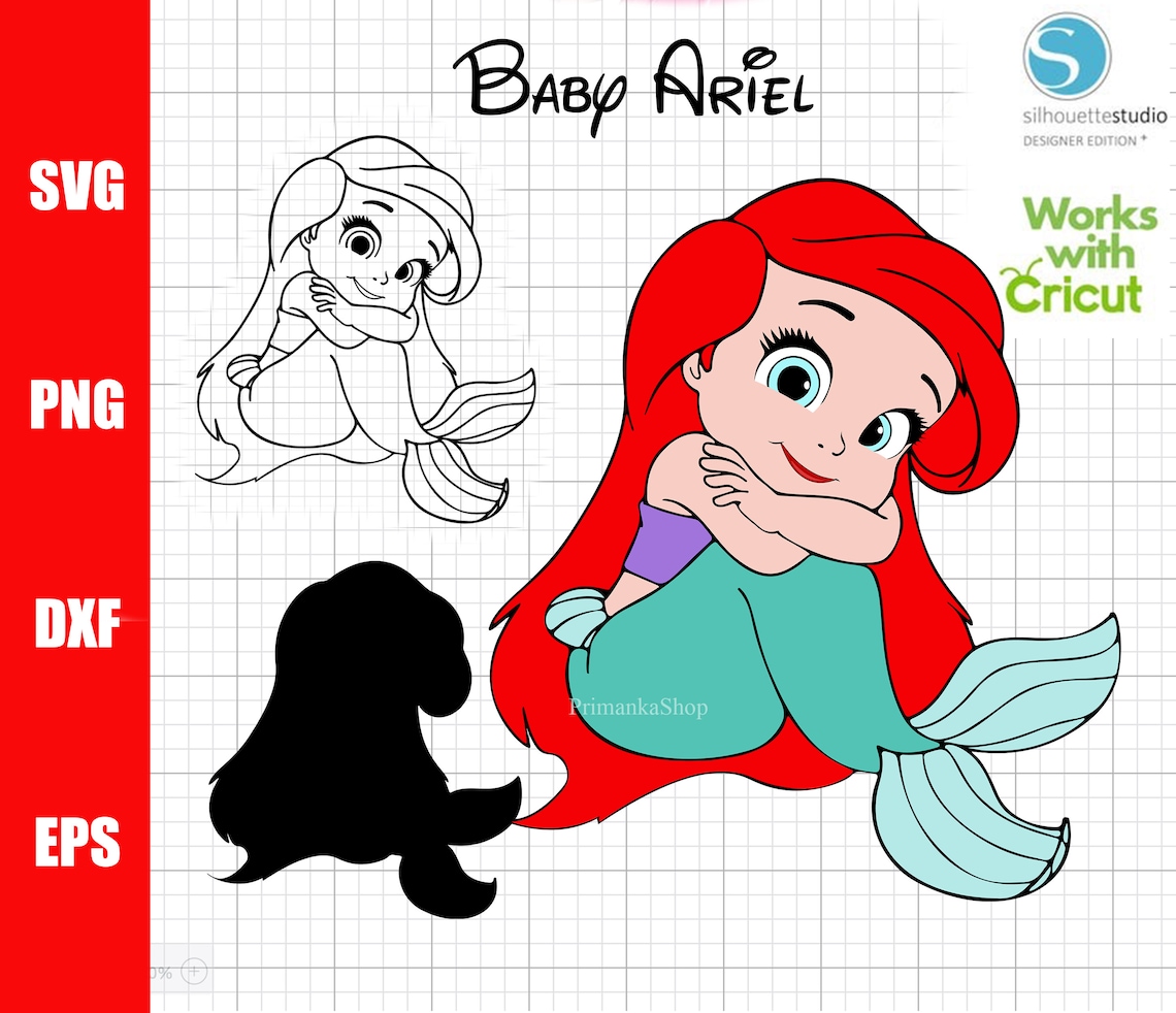 Free Free 100 Ariel Little Mermaid Svg SVG PNG EPS DXF File