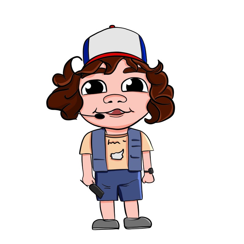 Download Svg layered Stranger Things Netflix clipart 8 chibi | Etsy