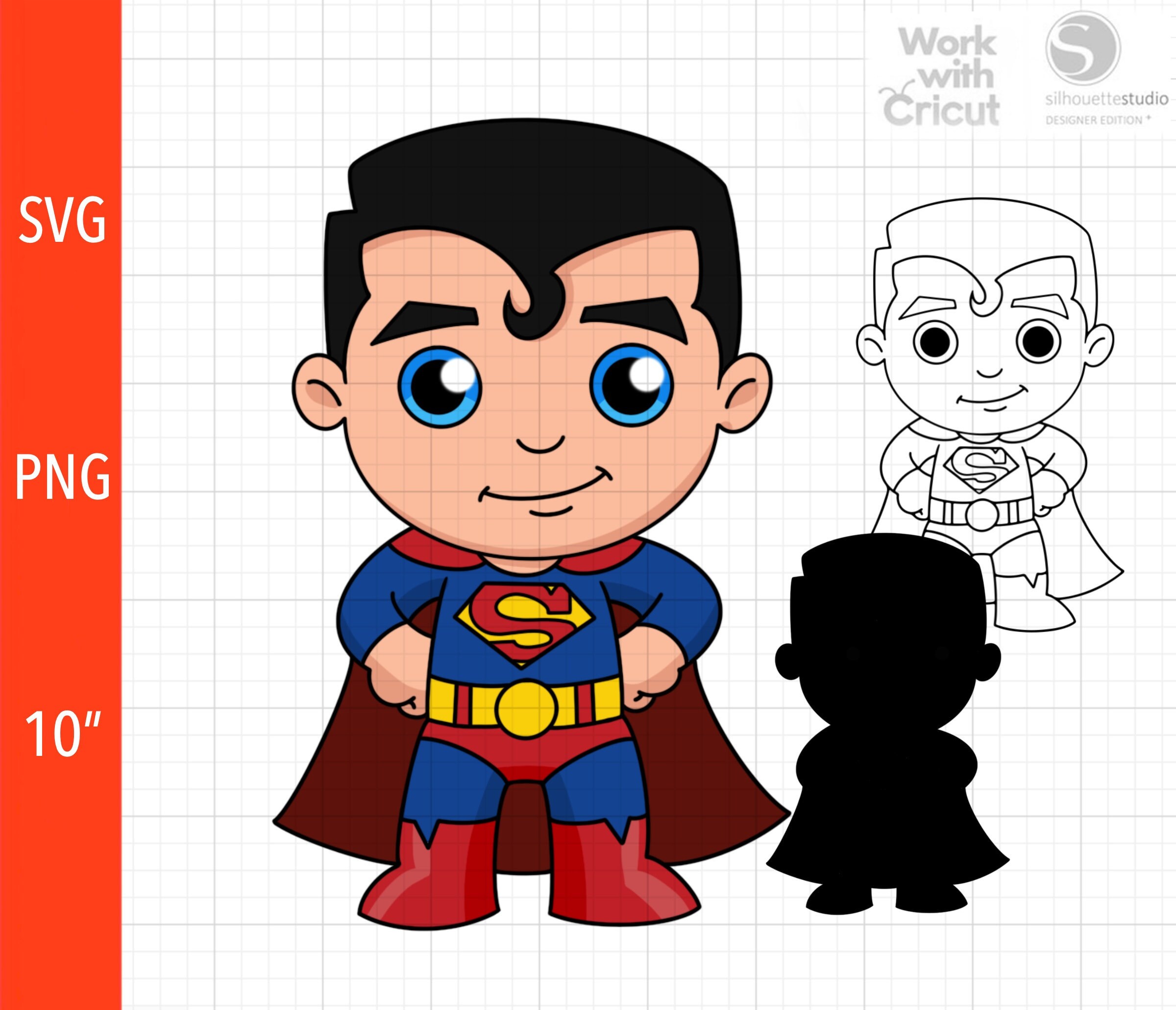Baby Superman Svg Layered Svg File For Cricut Marvel Comics Etsy