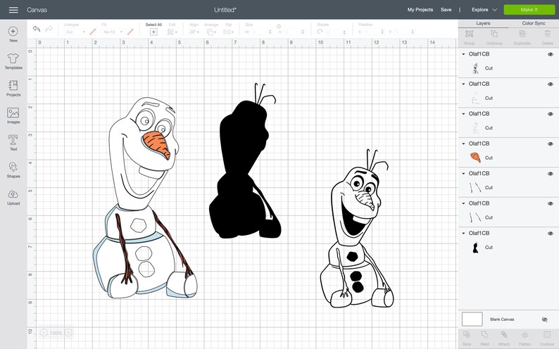 Download Olaf svg Layered clipart Frozen svg png Jpeg instant | Etsy
