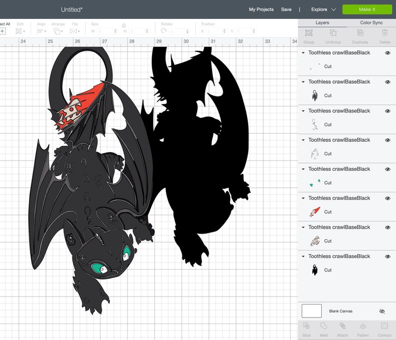 Download Toothless svg layered How to train dragon svg Night light ...