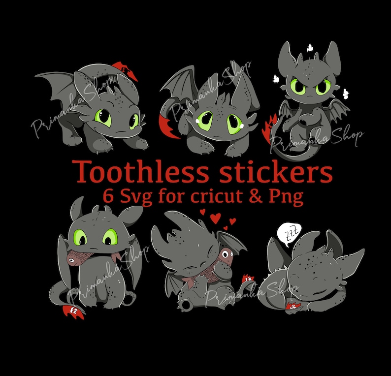 Download Toothless stickers svg set How to train your dragon svg ...