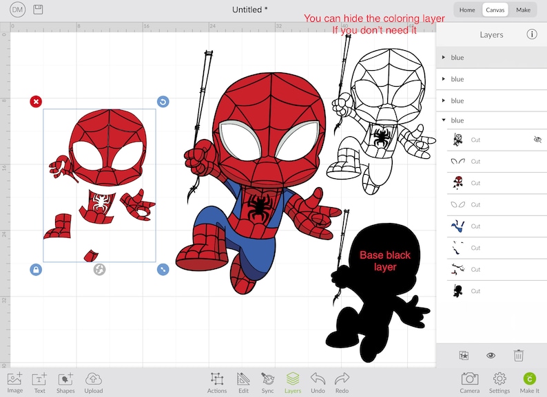 SVG set Spiderman Cricut FREE Coloring pages Marvel Black ...