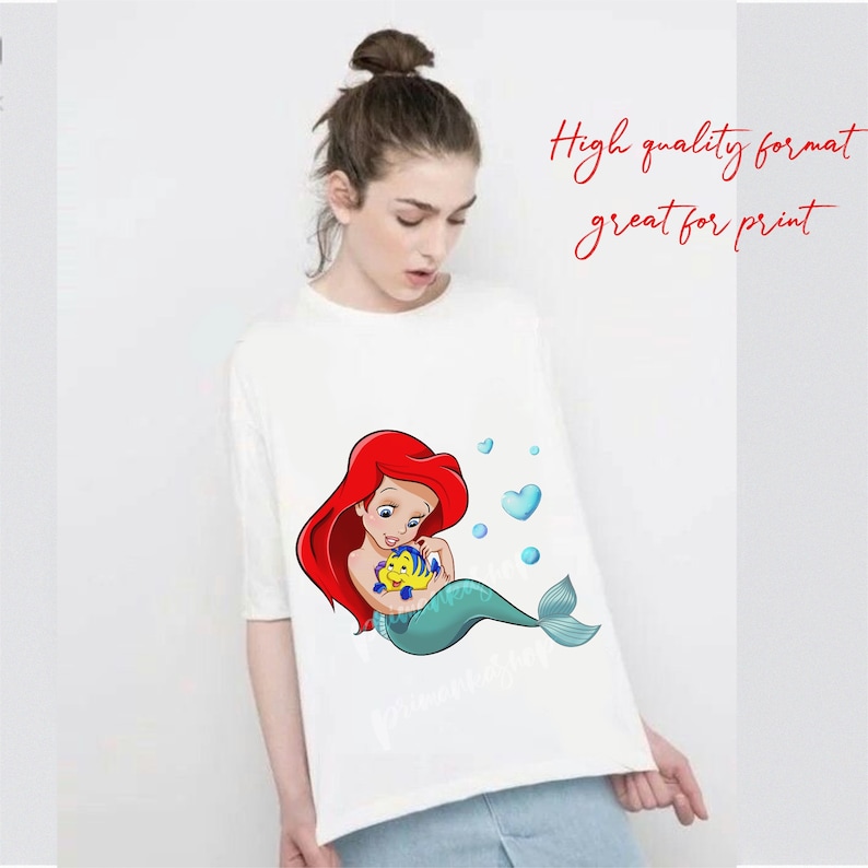 Download Mermaid Svg layered Cute Princess svg Princess with pet | Etsy