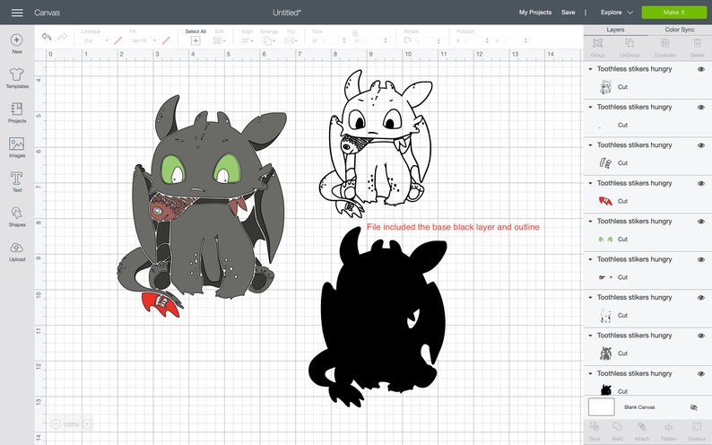 Download Toothless stickers svg set How to train your dragon svg baby | Etsy