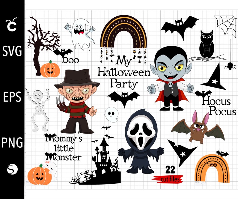 Download Horror-Film Svg Hocus pocus Svg Ghost Svg Regenbogen Svg ...