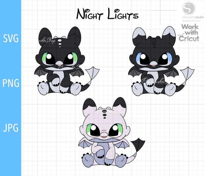 Download Clip Art Svg Night Lights Svg How To Train Your Dragon Svg Httyd Dragon Babies Svg Toothless Baby Dragons Svg Layered Cartoon Night Fury Png Art Collectibles