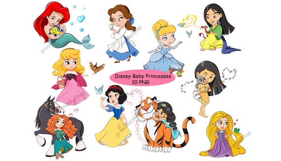 10 Png Princess Clipart Baby Princess Clipart Tangled Etsy