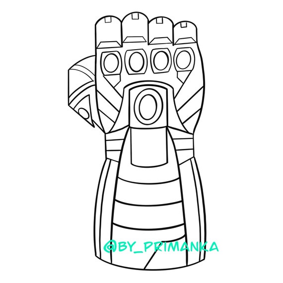 Avengers Endgame Png Cartoon Heroes Tony Thanos Iron Mans Nano Gauntlet Marvel Clipart Free Coloring Kids Decor Poster Png Print
