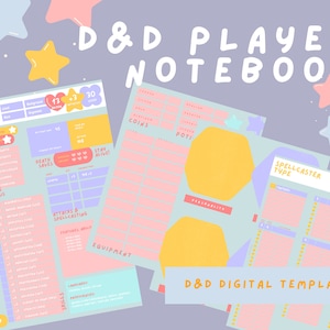 Cuaderno del jugador D&D CUTE (Digital/Canva/PDF)