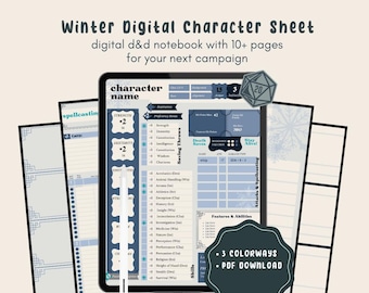 D&D Player Notebook - (Digital/Canva/Goodnotes/Notability)