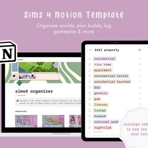 Sims4 Organizer Notion Template
