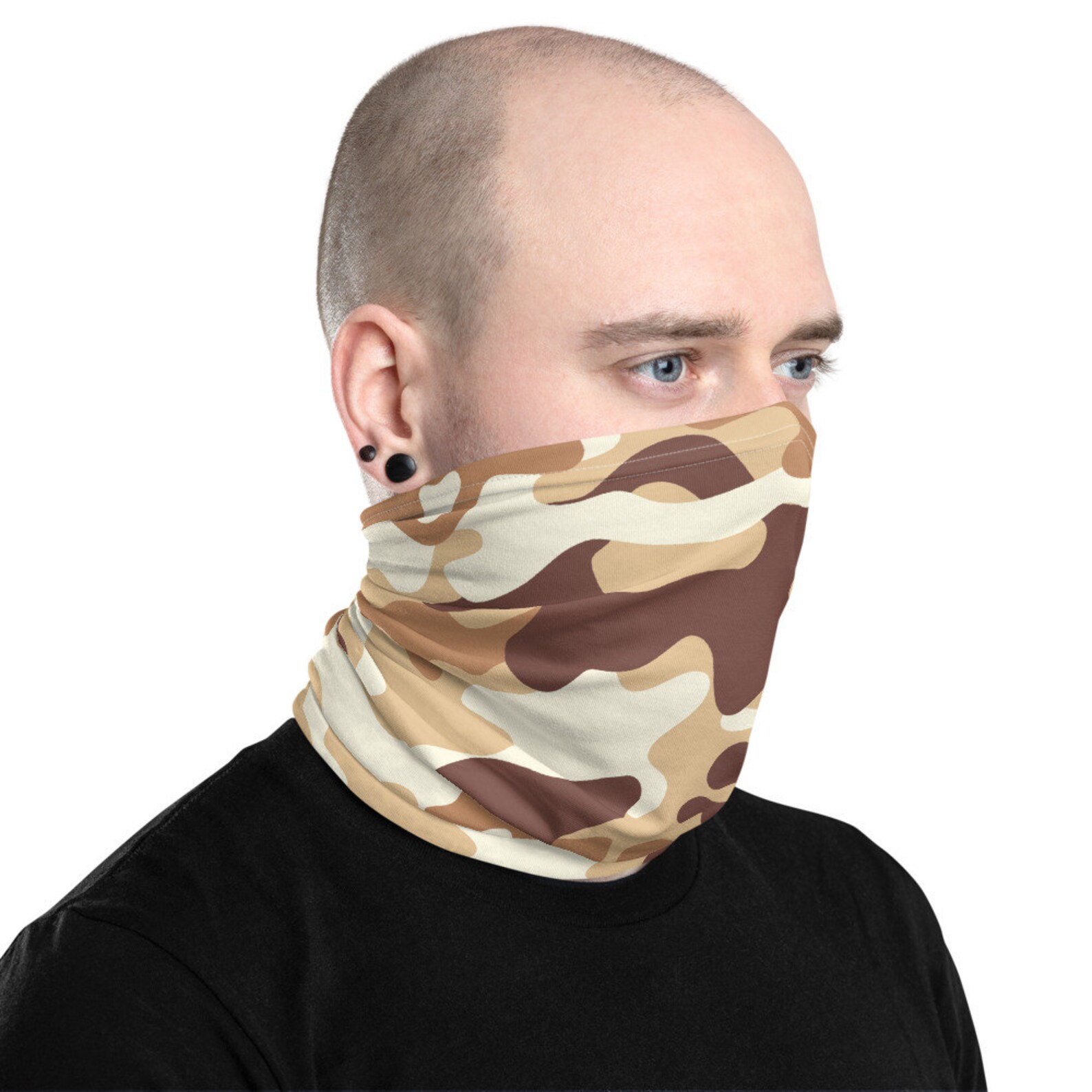 Tan Camo Neck Gaiter Etsy