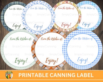 Printable Canning Jar Labels Bundle: From the Kitchen Of (Digital Download)
