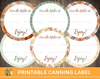 Canning Jar Labels: Variety Borders, Homemade Gift Tags (Digital Download)