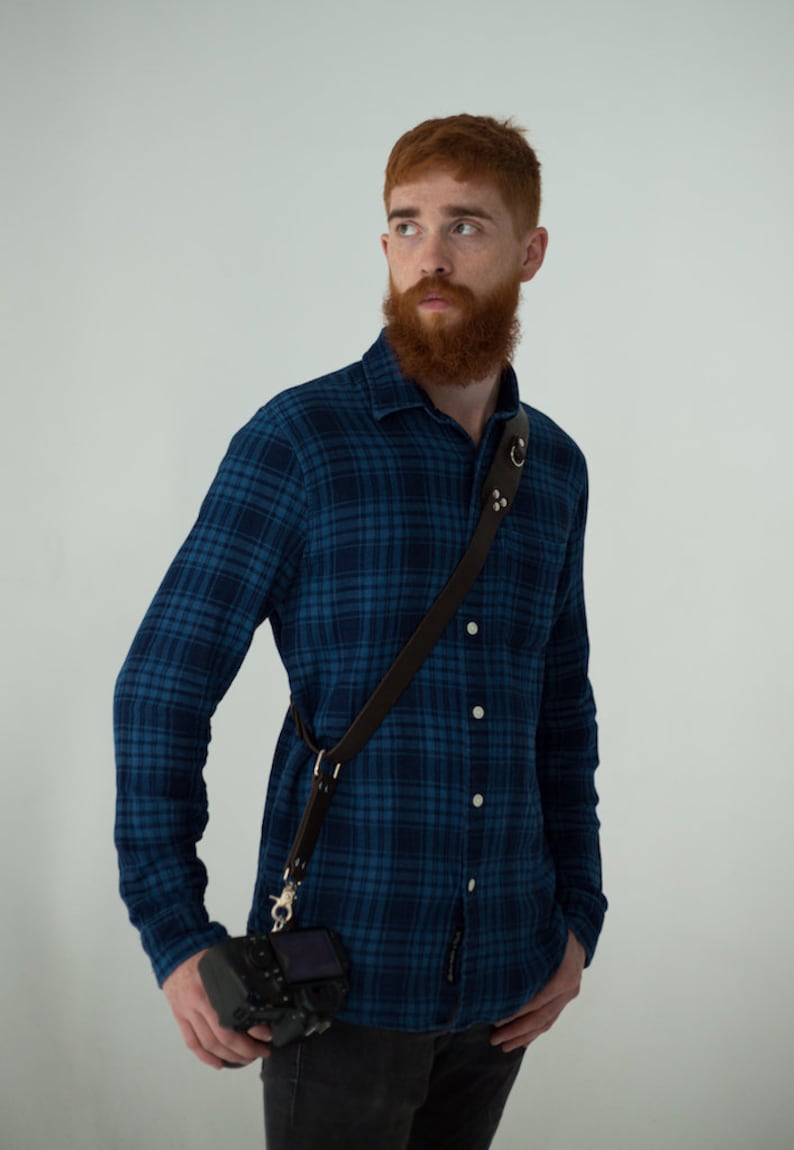 Single Camera Strap Leather Camera Strap One Camera Harness Etsy