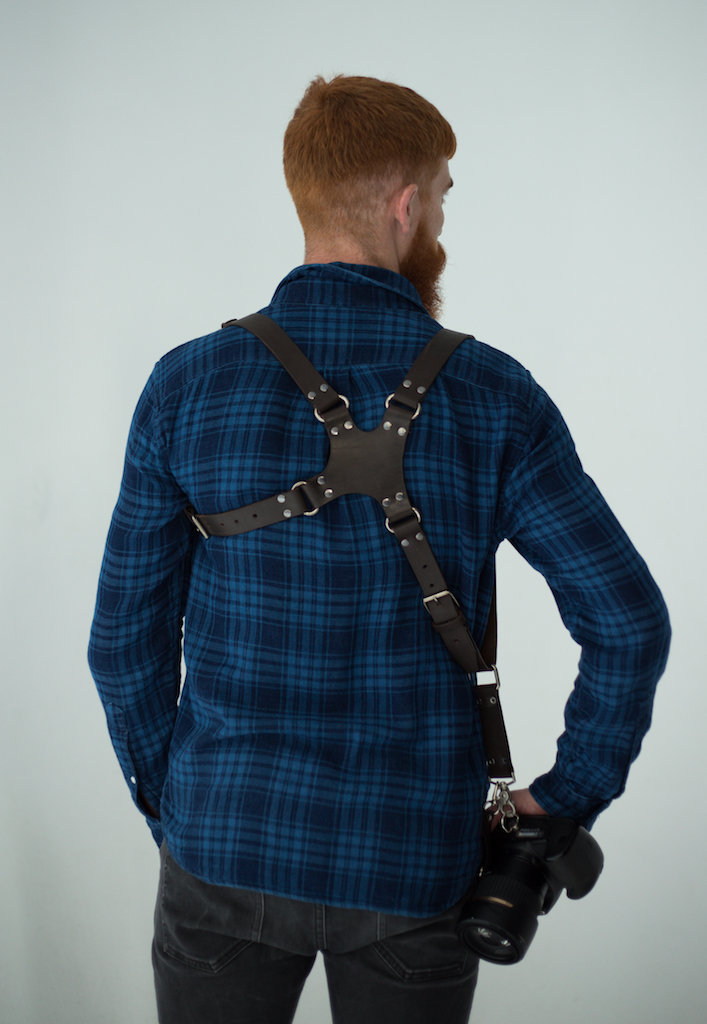 Single Camera Strap, Leather Camera Strap, One Camera Harness, Leather