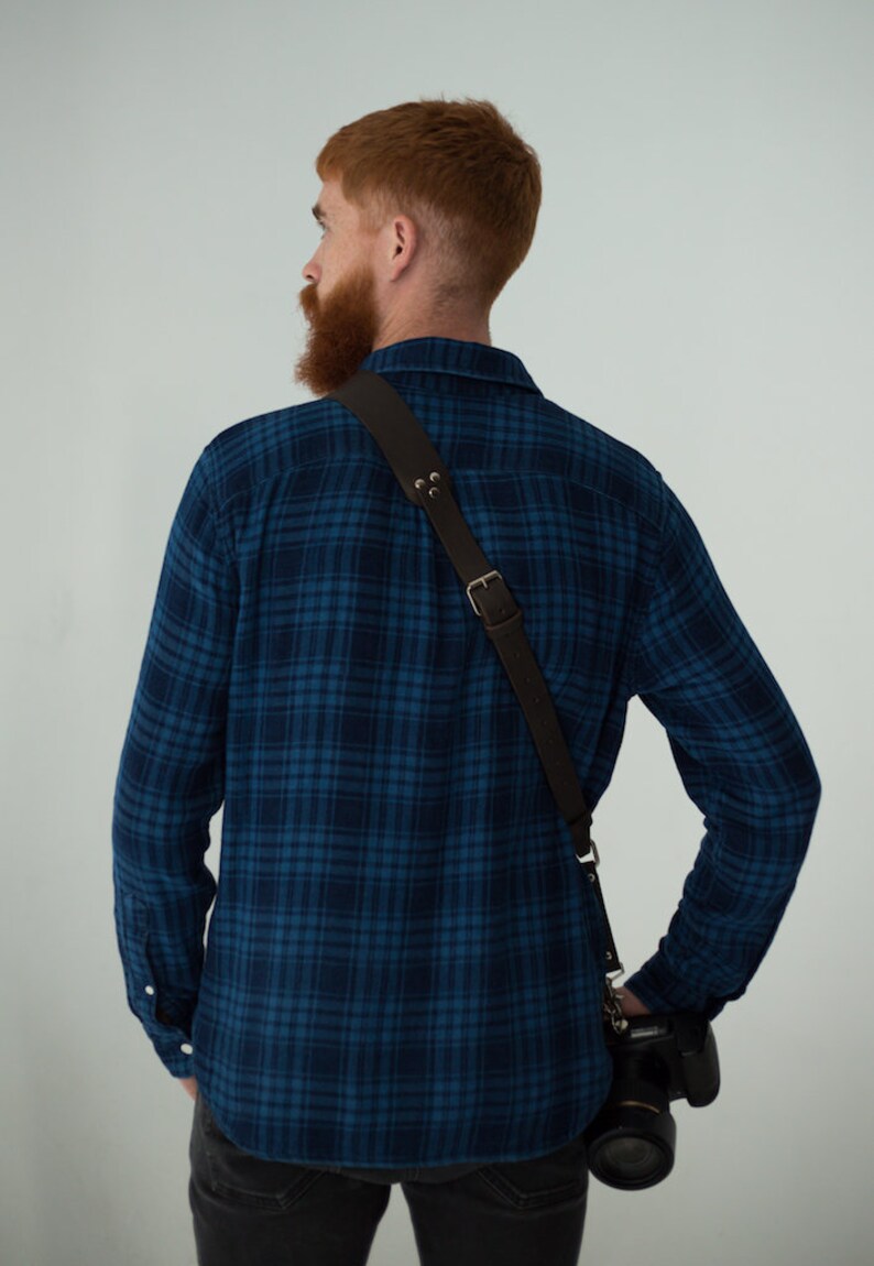 Single Camera Strap Leather Camera Strap One Camera Harness Etsy