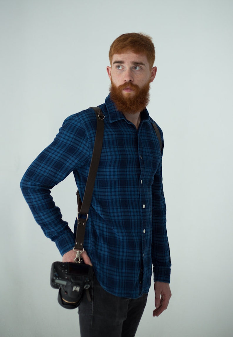 Single Camera Strap, Leather Camera Strap, One Camera Harness, Leather