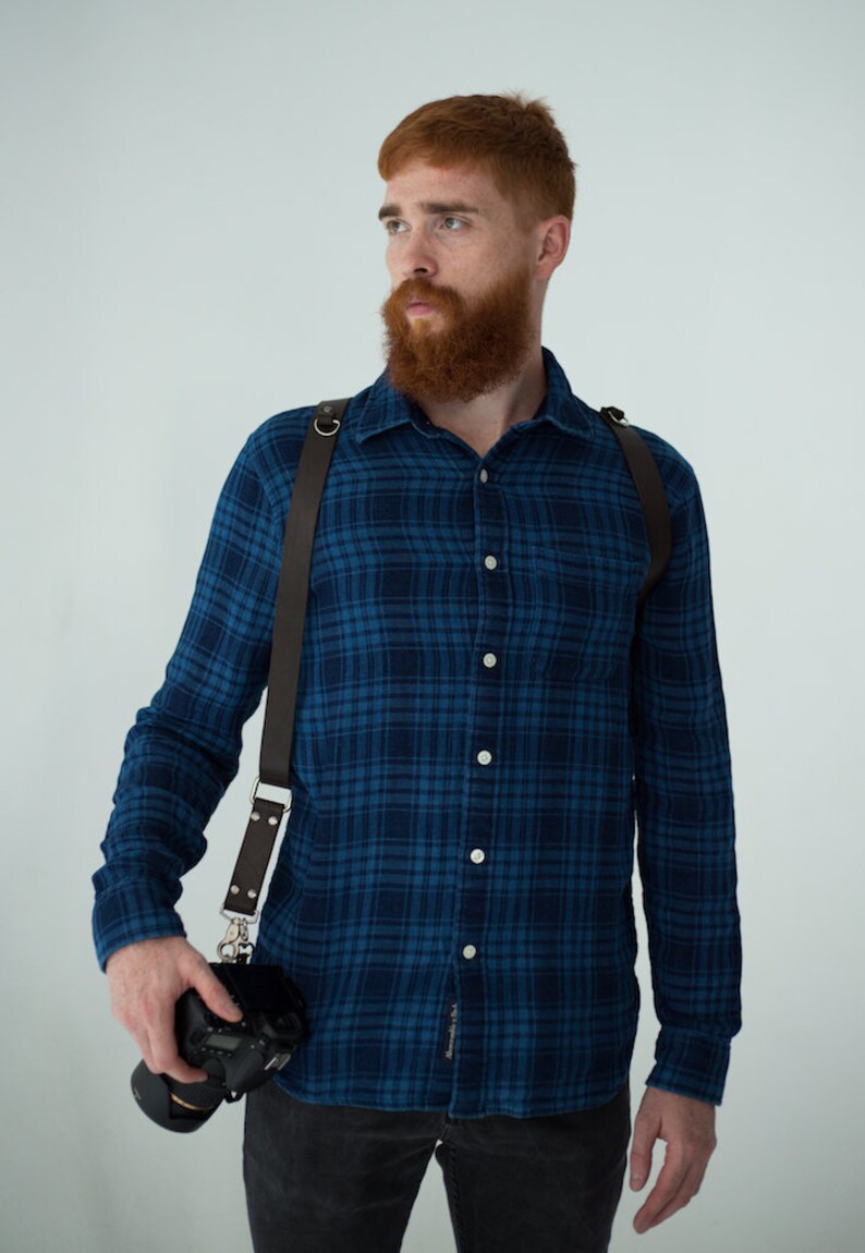 Single Camera Strap, Leather Camera Strap, One Camera Harness, Leather