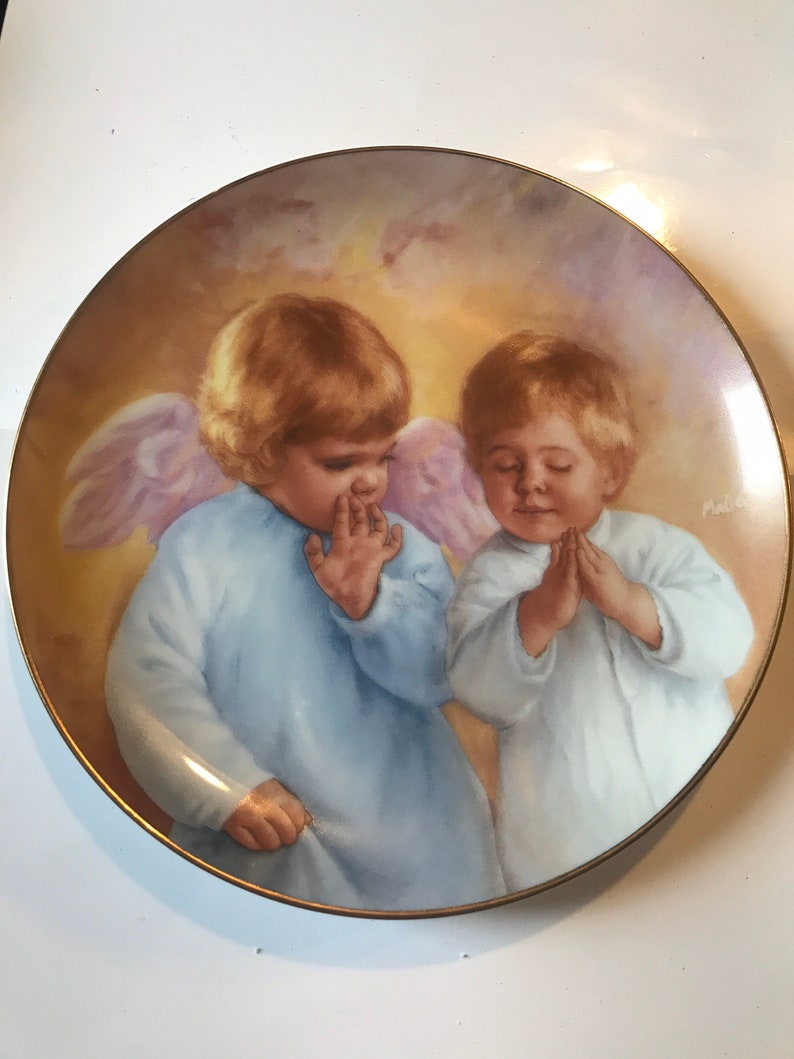 Heavenly Helper by MaGo ArtAffects collection ceramic plate