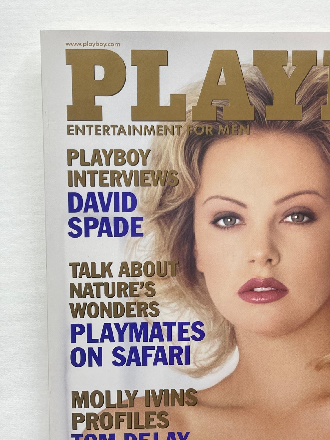 May 1999 Playboy Magazine. Charlize Theron pictorial. Ashley Etsy