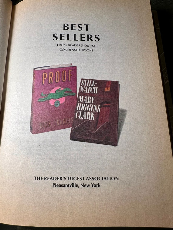 Best Sellers From Readers Digest Condensed Books. 1985 Reader's