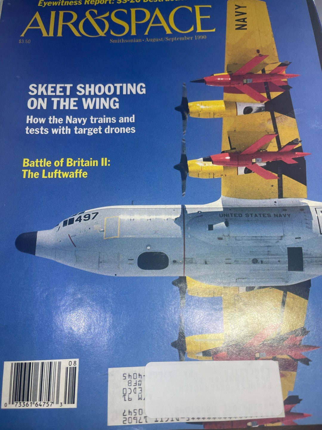 Smithsonian Air & Space Magazine - August/september 1990. - Etsy