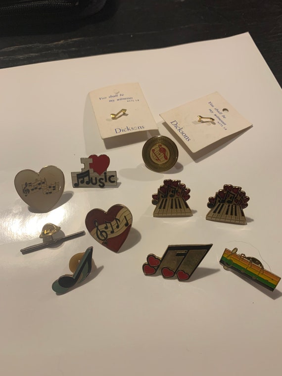 Collection of 12 really cute musical themed pins. - image 1