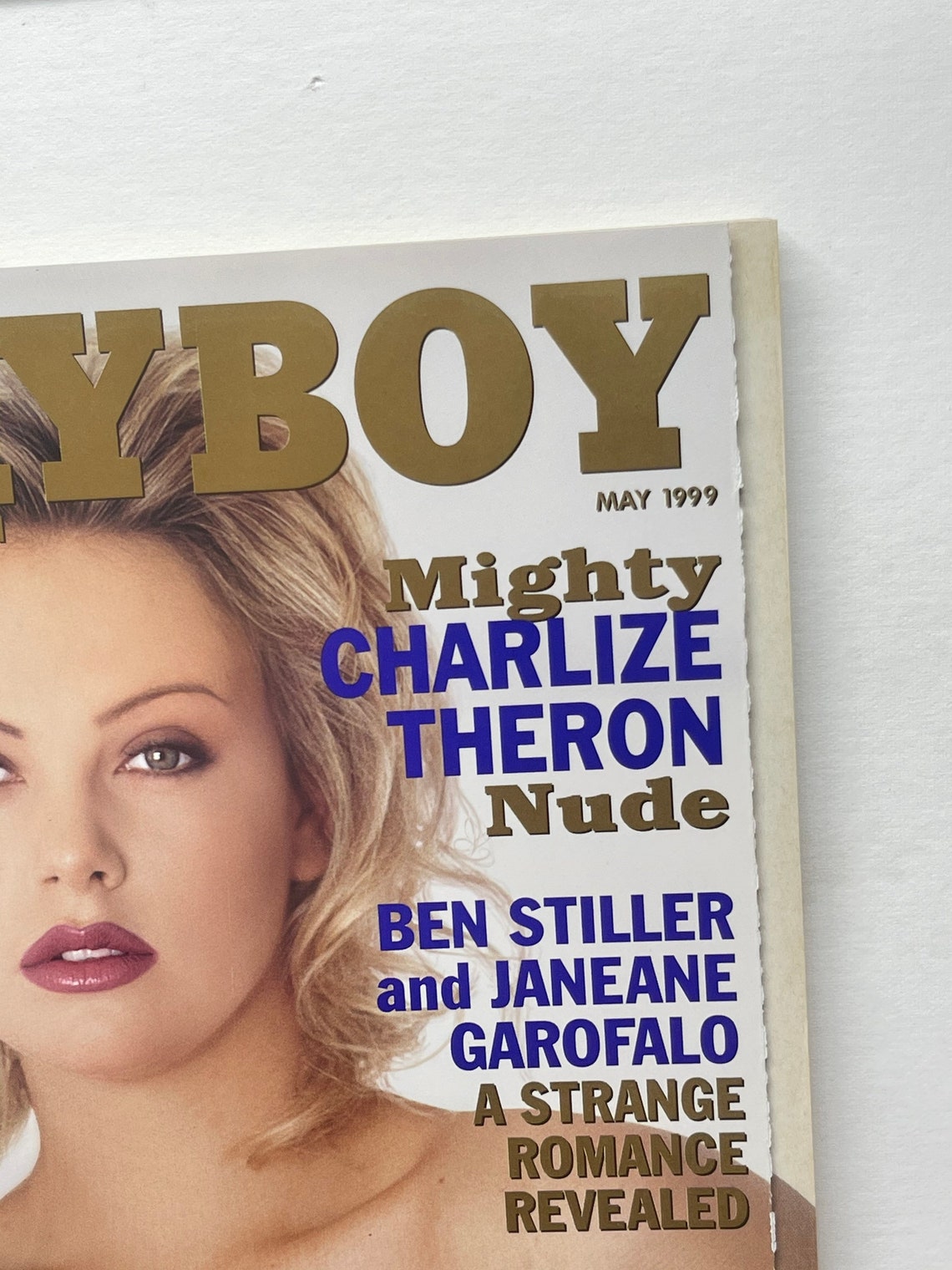 May 1999 Playboy Magazine. Charlize Theron pictorial. Ashley Etsy