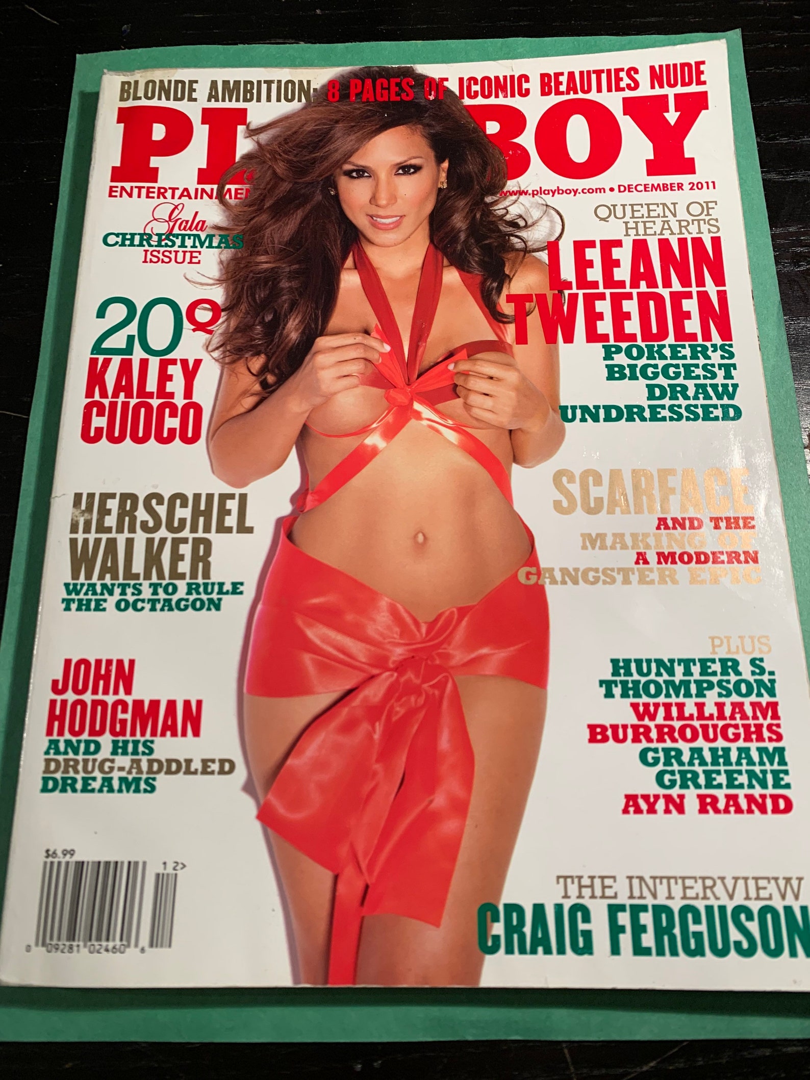 December 2011 Playboy Magazine. Christmas issue Kaley Cuoco Etsy