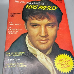The Life and Death of Elvis Presley.  1977 Manor Magazine collectors issue.