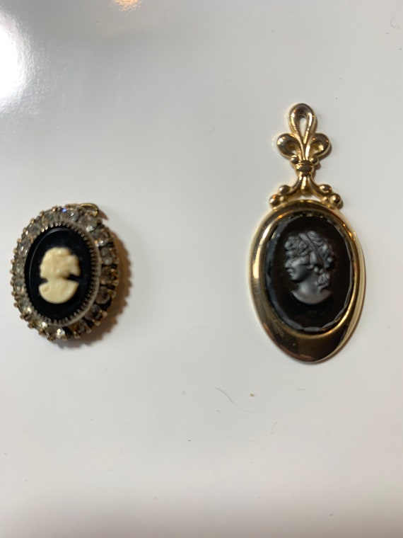 2 vintage necklace pendants.
