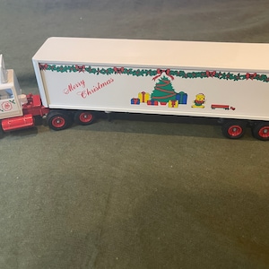 Winross 1990 Frohe Weihnachten Lkw und Anhänger.