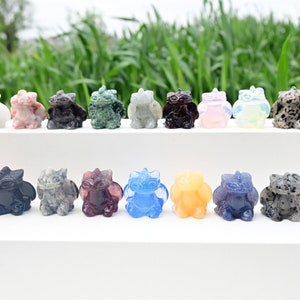 1.2&#39;&#39; Natural Hand Carved Crystal Dragon skull，Crystal dragon skull，Birthday present，crystal skull，Crystal ornament，Crystal healing 1pc