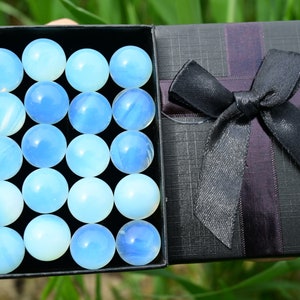 Sonderangebot!!!Synthetischer Quarz 15mm Opalitkugel,Kristallkugel,Weihnachtsgeschenk,Kristallkugel Geschenkset,Kristallkugelgeschenk,Kristallheilung