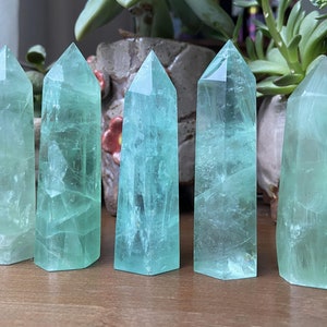 70mm+ Natural Hand carved Elixir Green fluorite obelisk, Quartz Crystal，Halloween gift，crystal bottle obelisk,crystal Healing,crystal Wand