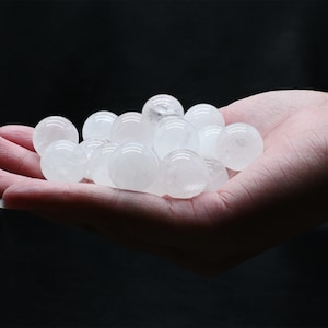 20STK Natur 15mm Klarquarz Kugel,Kristallkugel,Weihnachtsgeschenk,KristallKugel Geschenk Set,KristallKugel Geschenk,Kristall Heilung