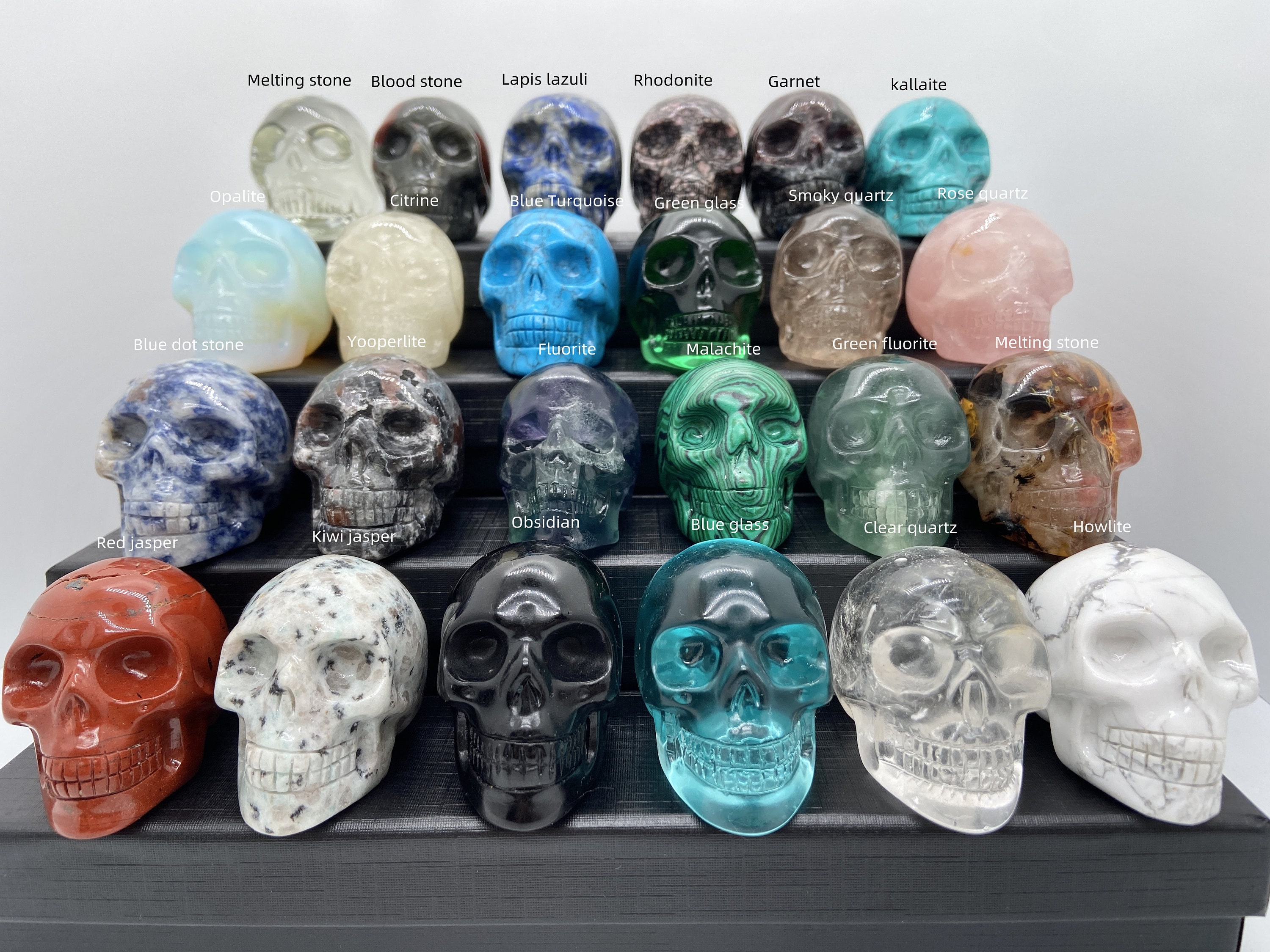 1PC 2inch Natural Hand Carved Skull/crystal Skull/quartz Crystal