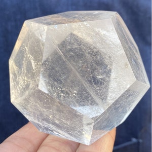 6 CM 天然エリクサー クリアクォーツ 十二面体、クォーツクリスタル、クリスタル幾何学模様、エネルギー柱、クリスタルヒーリング