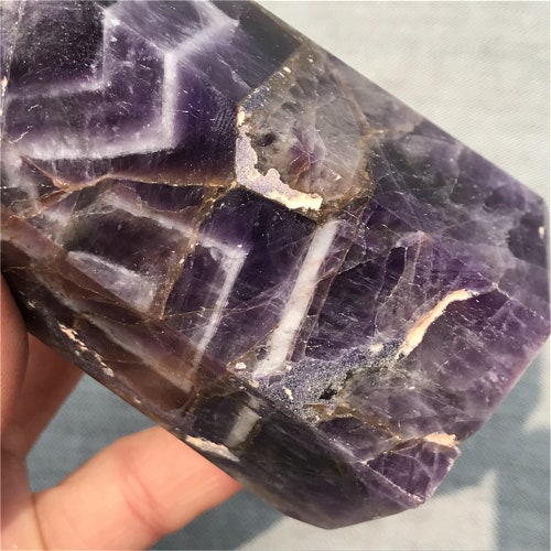 1.21LB Natural Elixir shops Dreamy purple obelisk, Quartz Crystal，crystal obelisk，Dreamy purple Point，crystal Healing，crystal Wand XA4653