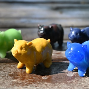 2.3&#39;&#39; Natural carved Crystal Pig，Crystal pig skull，Quartz crystal，Pig crystal carved，Crystal gift，Crystal decoration 1PC