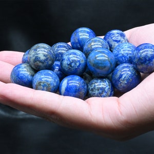 20PC Lapis Lazuli Stone Balls: 15mm Crystal Sphere Gift Set