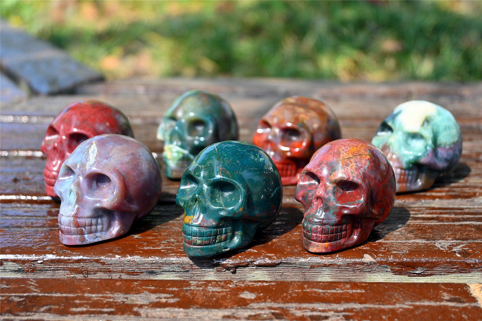 Barry Crystal Store | The good quality ocean jasper skull