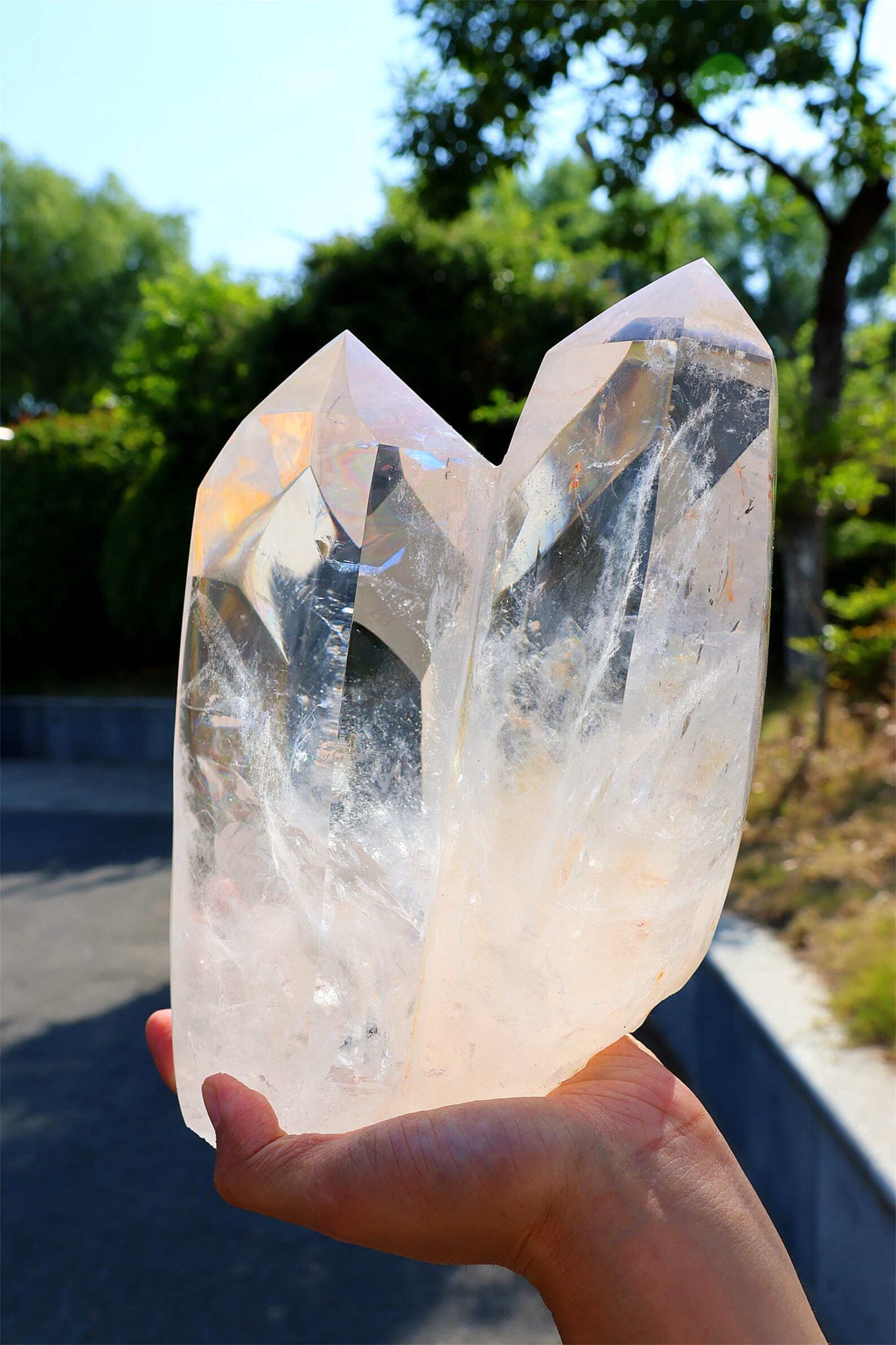 Quartz Column Rare!10.86lb Natural Clear Quartz Point Obelisk, Quartz Crystal,crystal ...