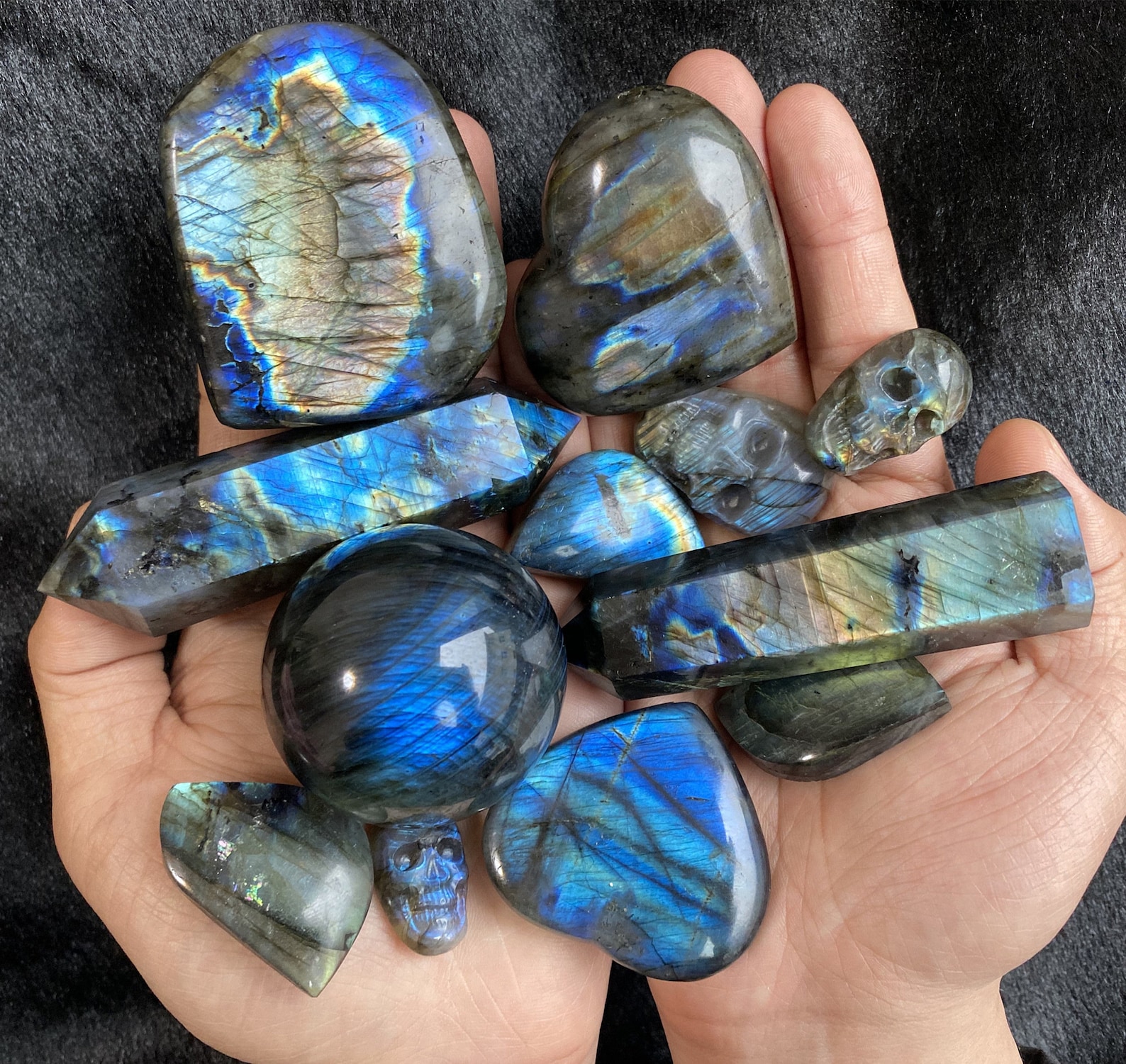 12PC Natural Labradorite Healing Crystal and Stones Gift Etsy Canada