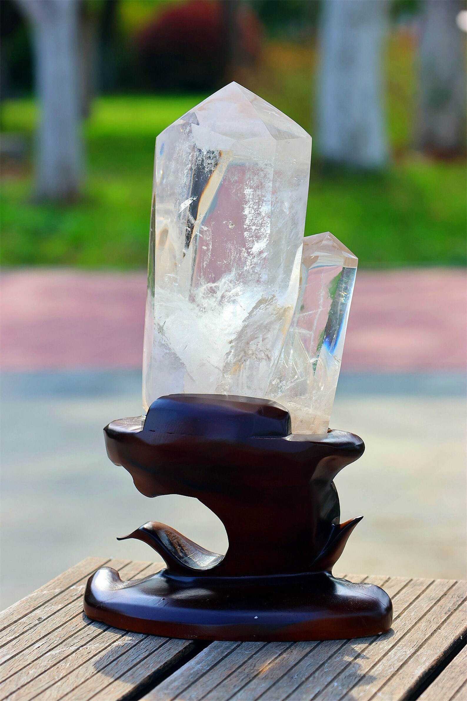 Quartz Column Rare!7.26lb Natural Elixir Clear Quartz Point Obelisk, Quartz Crystal ...