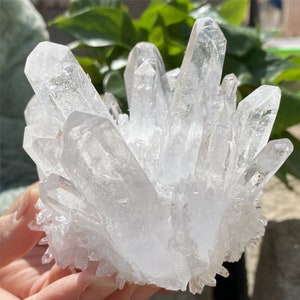 Crystal cluster300-500G Clear quartz Cluster CrystalQuartz Point VUGMineral Specimen Healing Degaussing Decor Collection 500G+