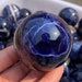 1PC 55mm+ Natural Sodalite ball，Crystal sphere，Quartz Crystal Ball，Crystal decor，Sodalite ball by hand，Crystal Healing crystal ball Gift 