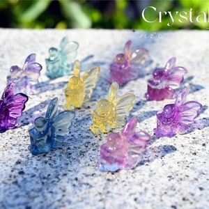 Natural Crystal Fairy Pendant: Handmade Quartz Necklace